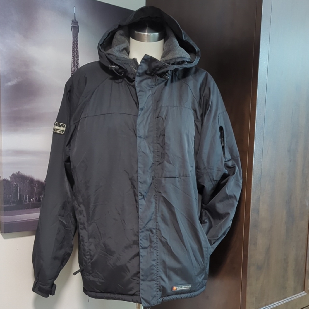 men's black winter coat